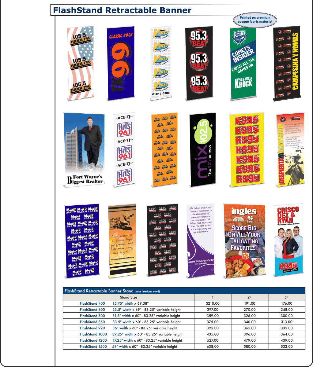 FlashStand Retractable Banner